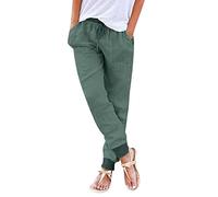 Générique Pantalon Large Fluide pour Femmes,Pantalon de survêtement Baggy Cargo Travail Outdoor Lastique Taille Haute Pantalo Sport Streetwear avec Coupe Ample Le and Bureau