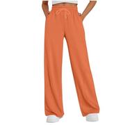 Générique Pantalon Large Fluide pour Femmes,Plage Sport Cargo De Travail Outdoor Long Léger et Respirant avec Poches Idéal Le la Vie Quotidienne
