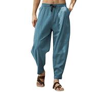Générique Pantalon Lin Homme Léger Pantalon Homme Ete Élégant, Pantalon Décontracté Homme Printemps Été en Coton Lin Léger Confortable Mode Urbaine Plage Tendance Respirant