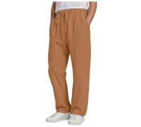 Générique Pantalon Lin Homme Pantalons Printemps Été Pants Detente Yoga Léger Regular Taille Elastique Décontracté De Plage Léger Été Casual Yoga Pants Pantalon Large pour Homme
