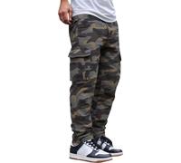 Générique Pantalon Militaire Homme Camouflage,Pantalon Tactique Militaire Pantalon Cargo Multipoches RéTro Ample Coupe Droite SurvêTement RéSistant Mode Casual pour RandonnéE Et Jardinage