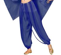 Générique Pantalon Paillette Femme de Scintillement pour Danse Orientale en Mousseline de Soie et Confortable