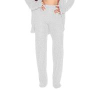 Générique Pantalon Paillette Femme,Mesdames DernièRe Conception Pantalons DéContractéS Taille Haute éLastique Pantalons Plaid Pantalon Personnalisé (White, XL)