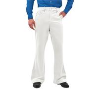 Générique Pantalon Patte D'Elephant Homme - Pantalon Disco Homme Annee 70 Confortable Trousers Décontractés pour Stretch Trousers en Velours Côtelé Slim Fit