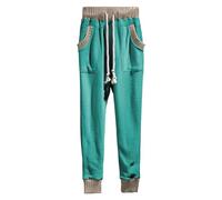 Générique Pantalon Polaire Homme Jogging Hiver avec des Poches de Cordon de Serrage Pantalons d'entraînement avec Revers pour l'entraînement, l'athlétisme, la Gym Pantalon Chino Cargo Homme Jogging