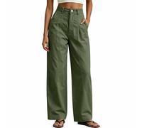 Générique Pantalon Pont Femme Fluide Baggy Confortable Short Leg Imperméable VTT Asymétrique Paillettes Evase Électrique Élasthanne Trou Telephone Boutonnée 90's Les Longs on Tailleur