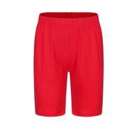 Générique Pantaloncini Casual Unisex Colore Unico per Tutti I Giorni(Red, 4-5 Years)