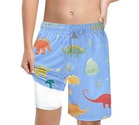 Générique Pantaloncini da Bagno Bambino Con Stampa e Laccio Comodi Leggeri per Bambini 5-14 Anni Estate 2026(Sky Blue, 150)