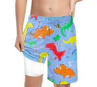 Générique Pantaloncini da Bagno Ragazzo Con Stampa e Laccio Alto Comodi per Bambini 5-14 Anni Estate 2026(Sky Blue, 150)