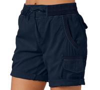 Générique Pantaloncini estivi da Donna in 100% Cotone, comodi Pantaloni per il Tempo Libero Con Coulisse e Tasche Laterali, taglie M-4XL, Colori basici