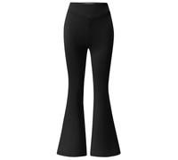 Générique Pantalons évasés pour Filles, Uniformes Scolaires, 5 à 14 Ans (Black, 7-8 Years)