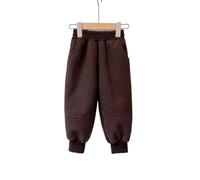 Générique Pantalons GarçOn Pantalon de Jogging en Polaire Douce pour garçon,Confortable avec Poignets élastiques,idéal pour Jouer ou se détendre,avec Un Tissu Chaud et Confortable.(Brown,6-7 Ans)
