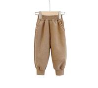 Générique Pantalons GarçOn Pantalon de Jogging en Polaire Douce pour garçon,Confortable avec Poignets élastiques,idéal pour Jouer ou se détendre,avec Un Tissu Chaud et Confortable.(Khaki,6-7 Ans)
