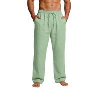 Générique Pantalons Hommes De Plage été Pantalon Décontracté Homme Ceinture élastique avec Cordon De Serrage Légère Et Respirante Confortable Et Fraîche Idéale Une Utilisation en Extérieur à La Plage