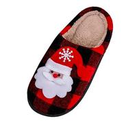 Générique Pantoufle Femme Chausson Ete Slippers Pantoufles Père Noël Et Elfes Pour Les Amis La Famille Microfibre Ultra Absorbante Rapide Séchage 30 Minutes Chaussons Claquettes 3-Rouge 41