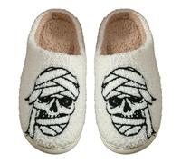 Générique Pantoufle Femme Chausson Homme Pantoufles De Noël Pour Et En Peluche Amusante L'hiver Microfibre Ultra Absorbante Rapide Séchage 30 Minutes Chaussons Claquette Blanc 41