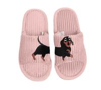 Générique Pantoufle Femme Chaussons Ete Pantoufles De Noël Pour Homme Et En Peluche Amusante L'hiver Mules Fausse Fourrure Lavable 40°c Semelle Texture Isolation Froid Chausson Claquette Rose 39
