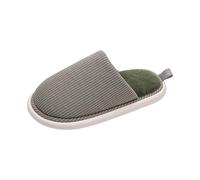 Générique Pantoufle Femme Confortable Léger - Chaussures En Lin En Coton Casual Chaussures Antiderapant Femme Uni Chaussons Tout Compris Respirant Chaussons Chauffants Hiver Doux