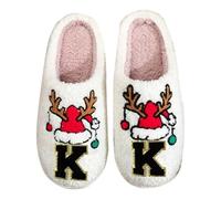 Générique Pantoufle Grinch Chaussons Femme Chausson Peluche Homme Pantoufles Noel Pere Confortable Hiver Chaud Polaire De Fantaisie Charentaise Chauds Adulte Antiderapant Slippers Chaude Charentaises
