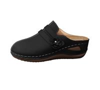 Générique Pantoufles À Fleurs Découpées Pour Femme - Confortables - Sandales Compensées À Enfiler - Respirantes - Bout Fermé - Chaussures De Marche D'Été - Décontractées Claquette