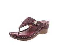 Générique Pantoufles à Talon De Grande Taille Pour Femmes Sandales De Plage Décontractées à La Mode Confortable de Plage Pantoufles Femme Ete Respirantes Semelles Anti-dérapant Randonnées Urbaines