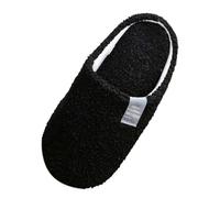 Générique Pantoufles Chaussons Mousse Mémoire Femme Hiver Chaud Confortable Cozy Antidérapants Automne Peluche Doublure Maison Intérieur Extérieur Légères Respirantes,Noir,36