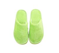 Générique Pantoufles D'intérieur En Peluche For La Maison, Automne Et Hiver, Pantoufles Chaudes En Coton EVA For Hommes Et Femmes, Chaussures De Maison For Couples, Nouvelle Collection(Green,37-38)