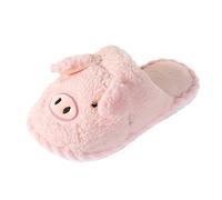 Générique Pantoufles En Coton Mignons En Forme De Cochon - Pantoufles Rigolo Mignons Chaussons D'Hiver Tout Compris Chaussures Confort Chic Hiver Doux Chaussons Fourrés Femme