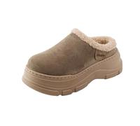 Générique Pantoufles Femme Doux- Pantoufles Femme Confortable à Semelles Épaisses L'Intérieur Et L'extérieur Doublées en Polaire Elles sont Faciles à Enfiler Se Détendre à La Maison Simple