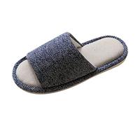 Générique Pantoufles Homme Claquettes Confortable Chaussons Semelle Feutre Femme Chausson Chaussures Ete Hiver Pantoufle Tongues Claquette Pieds Larges Mules Femmes Hommes Cuir Mens Slippers,2-B,44