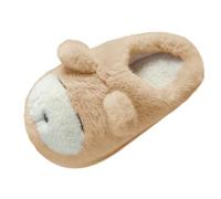Générique Pantoufles Mignonnes pour Femme en Forme Ours Pantoufles Peluche Bout Fermé Chaudes Chaussons Confortables À Fourrure Chaussons en Mousse pour Idée Cadeau, Maison, Chambre, Automne Et Hiver