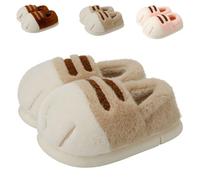 Générique Pantoufles patte de chat, pantoufles patte de chat mignonnes, pantoufles de dessin animé patte de chat 3d pour femmes