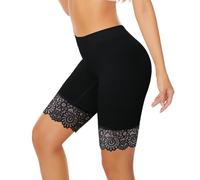 Générique Panty Short Femme,Invisible Boxer Shorts Leggings Court,sous Jupe Shorts Pantalon Anti-Friction Et Protection De La Vie Privée,Dentelle Garniture Shorty Culotte De Sécurité Hipster