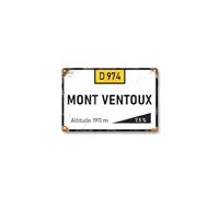 Générique Papagaio Studio Plaque Métallique Vintage Cols Cyclistes, Décoration Murale Rétro Panneau Routier, Impression UV, 20x30cm ou 30x40cm (Mont Ventoux, 8 x 12 in (20 x 30 cm))