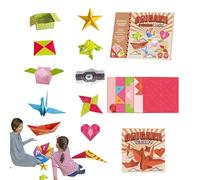Générique Paper Airplane Kit - Colorful Craft Set for Kids, Easy Fold Toys Boys and Girls, Educational DIY Aircraft Making | Fun Indoor Outdoor Creative Play Activity