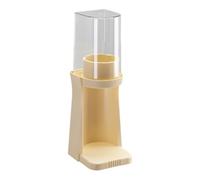 Générique Paper Cup Dispenser Holder - Wall Mount & Desktop | No-Drill Transparent Mouthwash Cup Storage Rack - OneHanded Removal Organizer with Dust Cover for Bathroom, Office & School