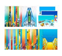 Générique Paper Plane Kit - 9.65x6.89x0.24 inches 108 Sheets Airplane Crafts for Kids, Educational Sensory Play Girls, Creative Holiday Activity Birthday Christmas Halloween