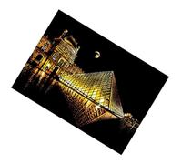 Générique Papier à Gratter Créatif DIY 40,5 X 28,5 Cm Motif Ville Nocturne Louvre, Feuille Noire Artistique pour Garçon et Filles, Kit de Bricolage Peinture à Gratter, Activité Manuelle