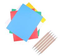 Générique Papier Calque de Transfert Textile Réutilisable 10pcs 5 Stylos pour Broderie DIY sur Cuir et Métal, Papier Carbone Fait Maison Résistant et Facile à Utiliser