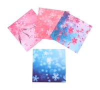 Générique Papier Origami Carré 9,5x9,5 Cm 400 Feuilles Papier Soi-même Motif Fleurs de Cerisier Activités Manuelles Garçon et Filles et Décoration Fête