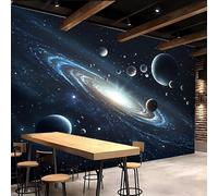 Générique Papier peint 200x140cm Nébuleuse Cosmique papier peint brique Galaxie Toile décorative sans couture, look peinture à l’huile, pour pièce de réception ou salle d’attente