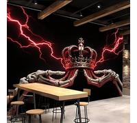 Générique Papier Peint 3D 200x140cm Couronne Gothique papier peint mural chambre Horreur Fantastique Décoration murale 3D sur toile de peinture à l’huile sans joint pour salon moderne ou mur TV