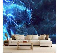 Générique papier peint 3d 250x420cm Loup-Tonnerre papier peint chambre enfant Ensemble de panneaux muraux toile à l’huile, sans raccord, parfait pour couloir ou entrée EB24-9109