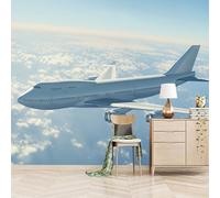 Générique papier peint 3d 500x280cm Avion Jumbo papier peint adhesif mural cuisine Impression 3D sur toile artistique sans couture, pour un mur d’accent dans un bureau ou salon EB24-3801
