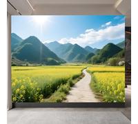 Générique papier peint 3d 500x280cm Colza Coloré papier peint adhesif mural cuisine Impression 3D sur toile artistique sans couture, pour un mur d’accent dans un bureau ou salon EB24-1278