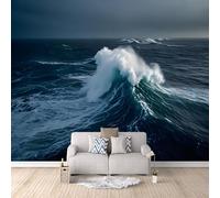 Générique papier peint 3d 500x280cm Flots papier peint adhesif mural cuisine Impression 3D sur toile artistique sans couture, pour un mur d’accent dans un bureau ou salon EB24-240