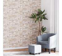 Générique Papier Peint 3D Aspect de Pierre Gris Beige 10x0,53 m Non tissé,Papiers Peints,0.93KG-353392