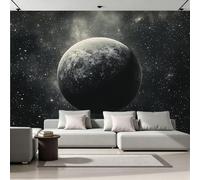 Générique Papier Peint 3D Intissé Planète 400x280 cm Fresque Murale Impression HD Effet Relief Planètes Univers Décoration Murale Moderne pour Salon Chambre Bureau Sans Cadre 26A-39