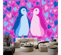 Générique Papier Peint 3D Les pingouins aiment les animaux 300x210 cm Papier Peint Murale Panoramique Intissé, Muraux Photo Poster Personnalisé, Pour Salon Garçon Fille Ado Chambre Décor