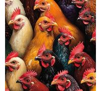 Générique Papier Peint 3D Motifs Texture Coloré Coq Plumes Animaux Durable Résistant à l'Eau et Nettoyage Facile Idéal pour Salon Chambre Bureau ou Salle de Jeux Tapisserie Adhésive 53 cm x 1000 cm